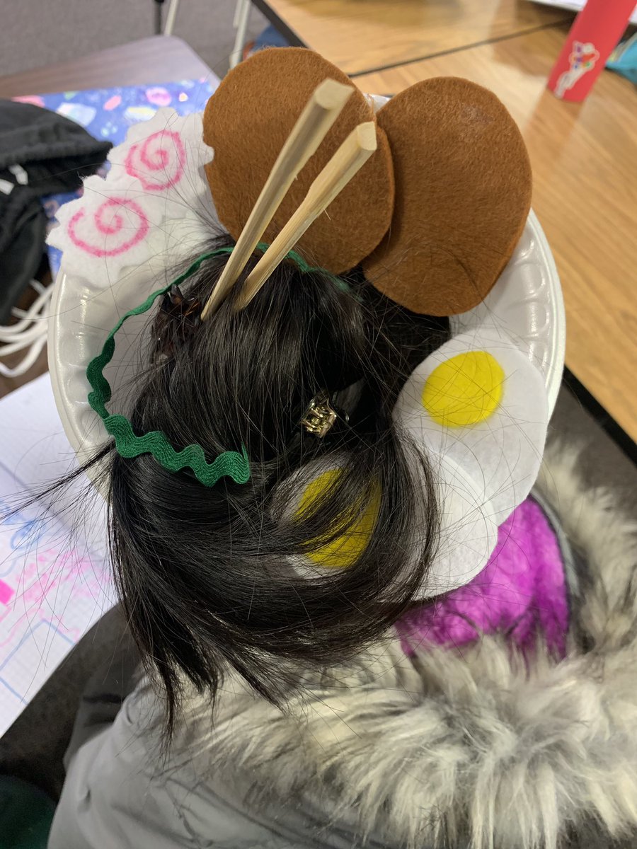 We love the creativity from <a href="/WestWoodsWolves/">West Woods Elementary</a> on crazy hair day hosted by student council. Spirit days are our favorite! And hey, who doesn’t love a bowl of ramen 🍜 on a cold 🥶 day?! #spiritday #crazyhair #crazyhairday #elementaryteachers #JeffcoSchools