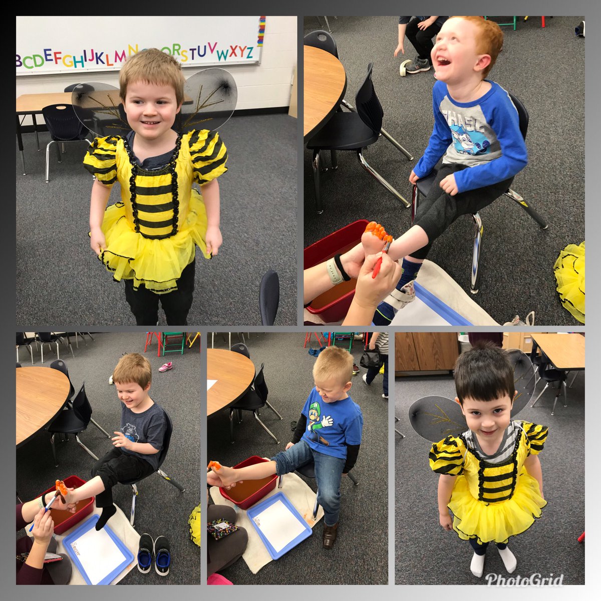 MsRogersPreK's tweet photo. Thanksgiving was our theme this week. Our favorite was making turkeys using our hands and feet. Seeing ticklish feet giggles is the best! Show and Tell was a big hit as usual. The kids are getting more comfortable and sharing more details about it each week. #EHES https://t.co/4BdumKG5qN