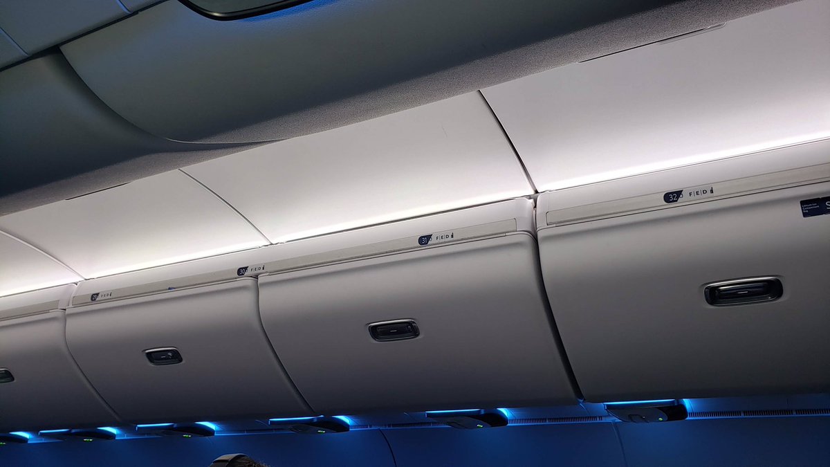 Over the next 5 years airlines could spend up to US$1.46B on overhead bin retrofits. New big articulating and shelf bin designs provide more room for carryons on narrow body AC. #aircraftinteriors #interiorretrofit