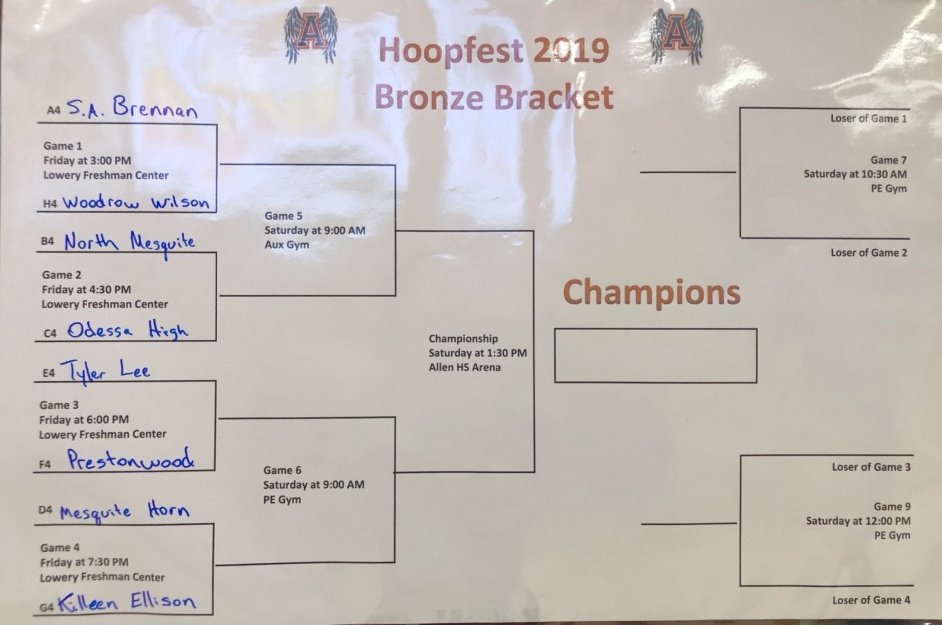 The chase for a championship has begun. #AllenHoopfest