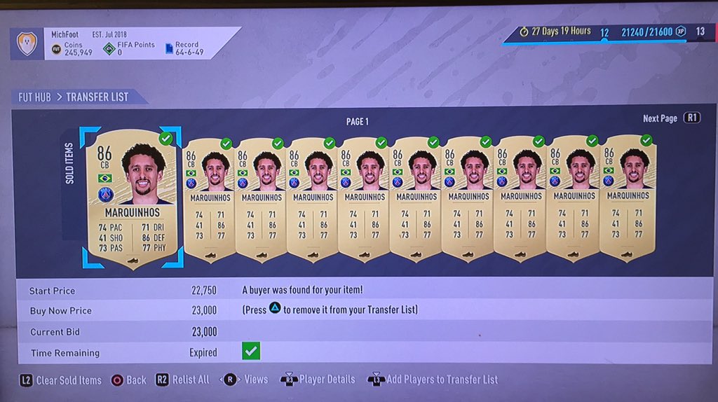michfoot10's tweet photo. @FutSpy #ThanksTimmy
Bought them for 15 after the sbc got released https://t.co/0hYcs92FOj