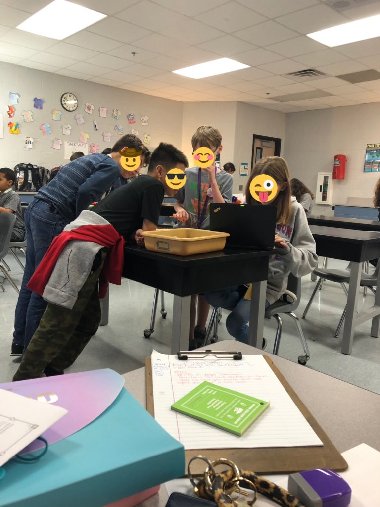 AHarbstreit's tweet photo. These Wildcats were able to escape the Heat Transfer Escape Room! @AragonWildcats https://t.co/8X0X9HtLyq
