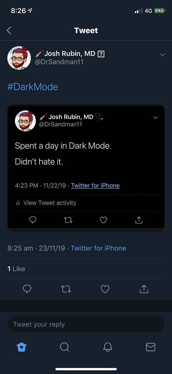 emergency_CNS's tweet photo. @DrSandman11 There is also semi dark mode #semidarkness https://t.co/82CXhkgBVk