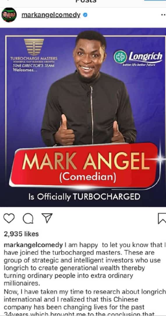 MakersWave's tweet image. Mark angel comedian says yes to longrich opportunity.