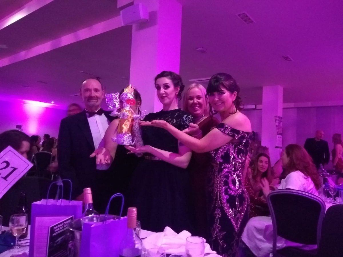 Our Mumbler trophy is based on <a href="/Madonna/">Madonna</a> but where's our Donna? #Badphoto #harrogatemumblerawards2019
