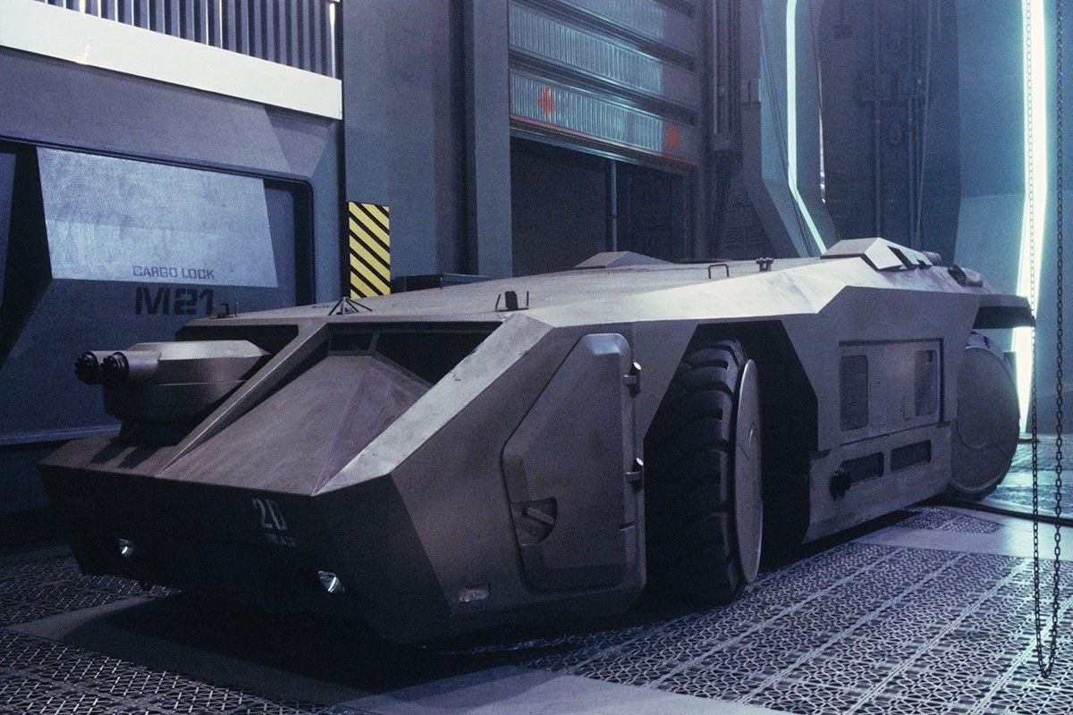 The Tesla Cybertruck aesthetic also reminds me of the military vehicle in Aliens (1986), the APC, a form that is certainly set deep in the militarized futures consciousness of kids from that era. So again, the 80s.