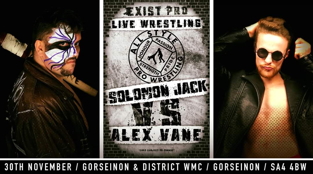 ExistPro's tweet photo. Match Announcement

@CrusadeSolomon will look to seek redemption after his loss to @hybrid_theory85 , as he takes on debuting competitor "Alex Vane" next Saturday.

Tickets are available online @RingsideWorld or directly from venue. https://t.co/7EvG96eXx5