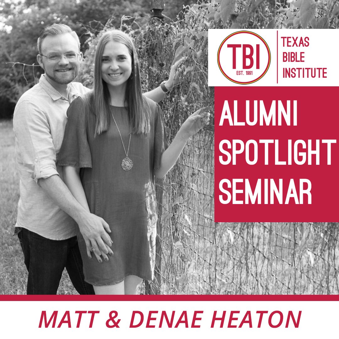 TBI_Official's tweet photo. We are so excited to have our Alumni Matt &amp; Denae Heaton for our Friday seminar!They have served wholeheartedly over the years and now are returning to share a word of encouragement with our TBI class. We love our TBI family! #MYTBI19 https://t.co/Hvbl8VKv42