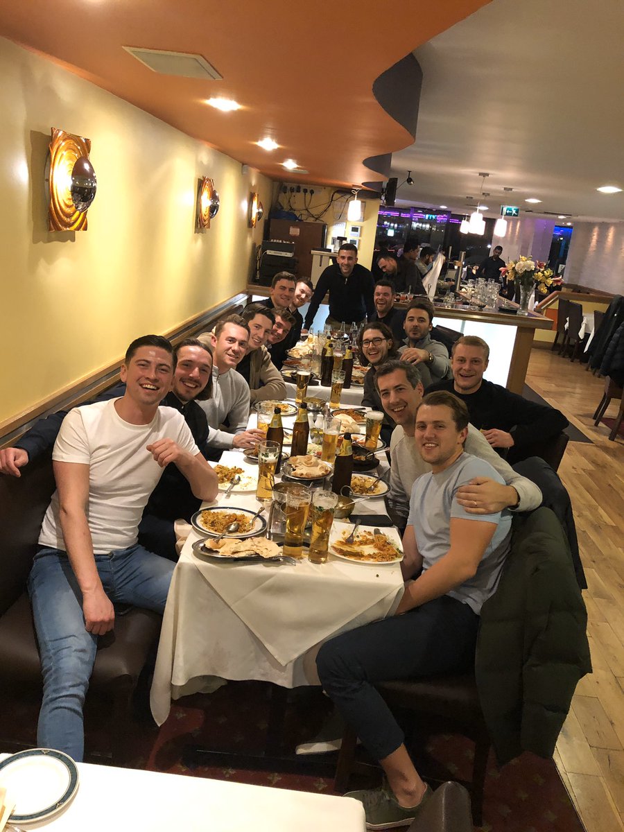 The lads night out - curry is good !