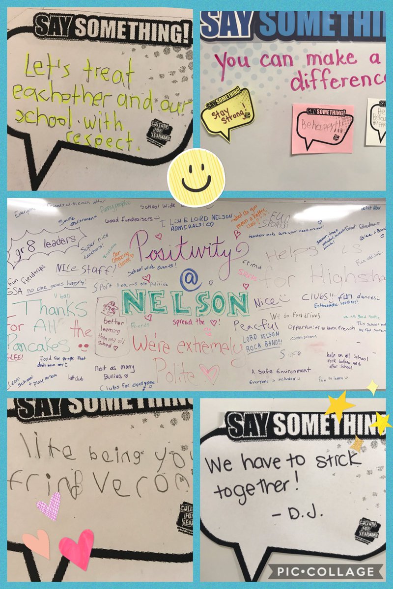 Positivity @ Lord Nelson ❤️is everywhere... what an amazing group of staff and students 
#saysomething  
#makeadifference 
#NeverGiveUp