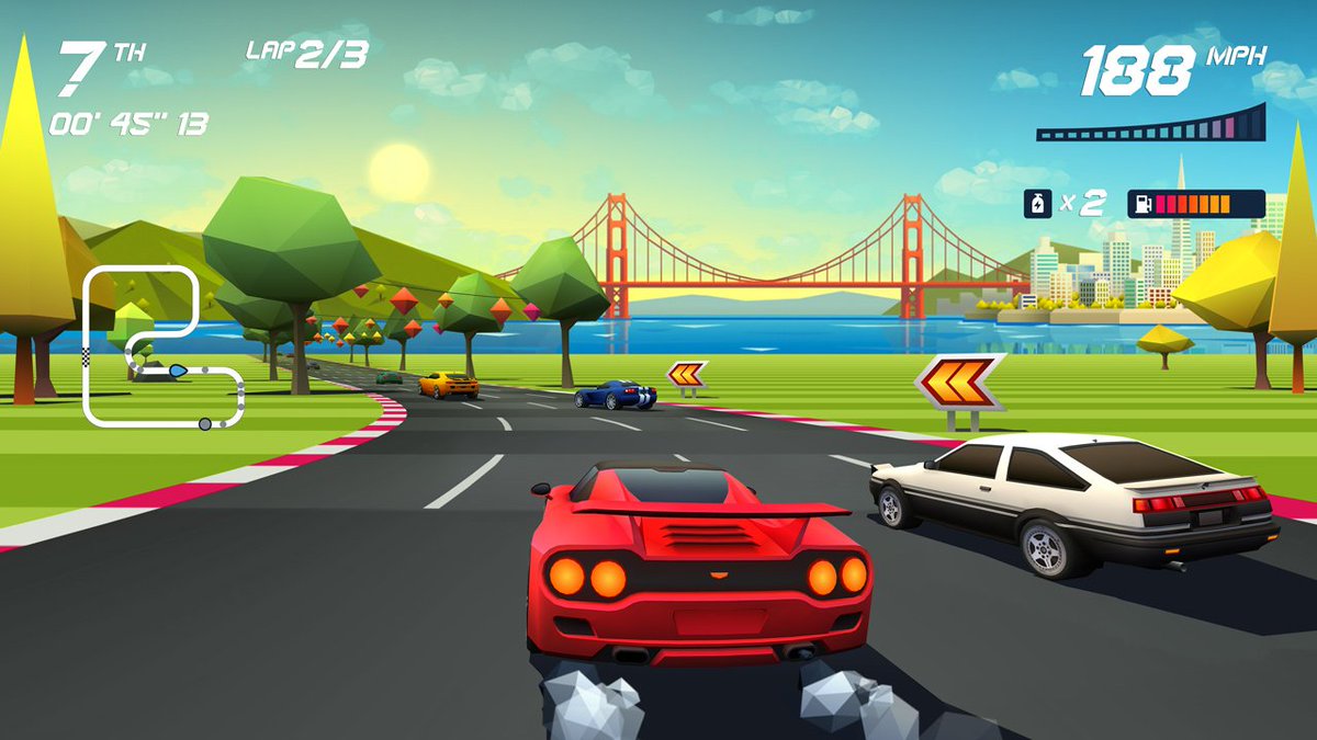 Horizon Chase Turbo£8.99 (was £17.99)If you long for the days of arcade-style racers like Out Run and Top Gear on the SNES, this is near-perfect. Fantastic music and silky 60fps racing. Easily one of my favourite games of last year.