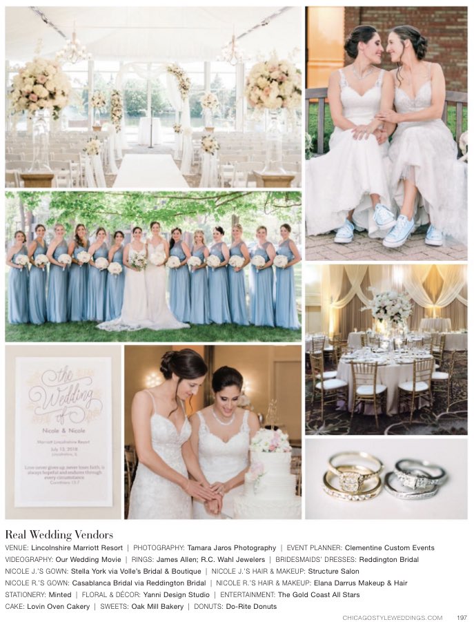 LShireMarriott's tweet photo. The new @chistylewed issue is here! Check out Nicole &amp; Nicole’s Real Weddings feature on page 196!!! Here’s a first look into their big day at the resort!

#lovewins #loveislove #eventvenue https://t.co/JkOYAjlvvN