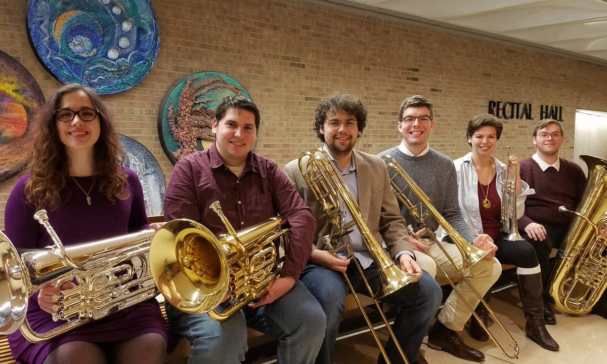 This Sunday, six OU brass students will be competing in the Music Teachers National Association's (MTNA) Collegiate Brass Solo Competition at the University of Michigan in Ann Arbor. 👏 #thisisou