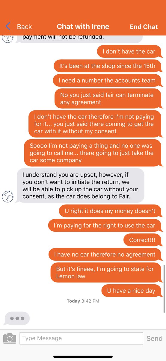 LeaderYTC's tweet image. Guys don’t lease from this company it’s a scam. They give you a bad car, then your money, and won’t fix a thing