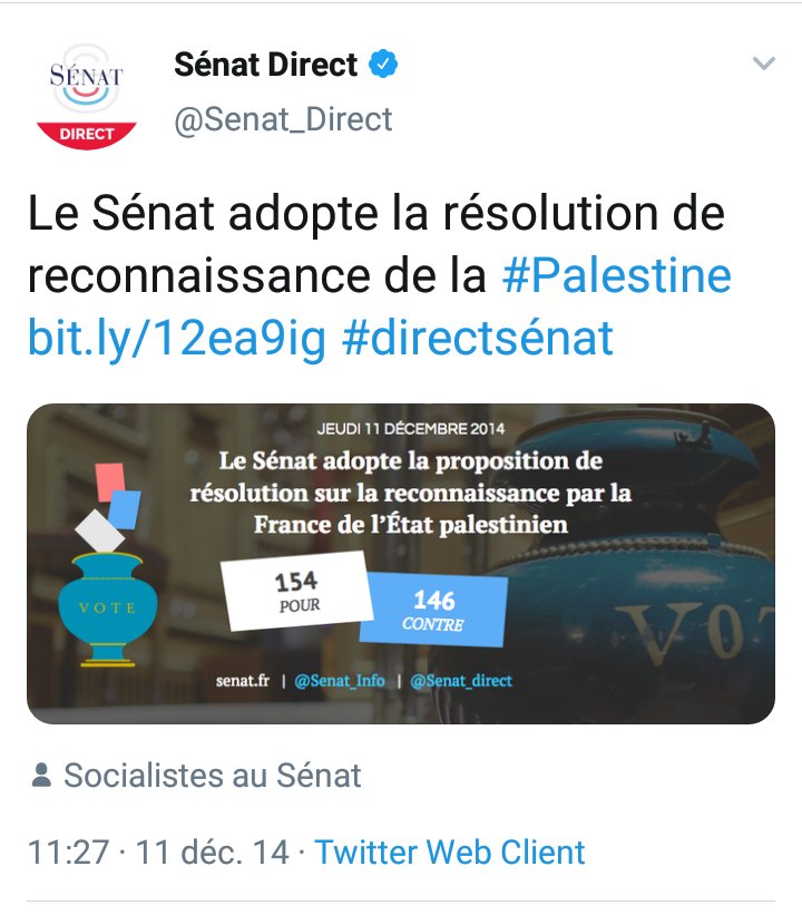 _Al_Khalil's tweet photo. @AFPSOfficiel @SylvainMaillard . Faut rappeler à Maillard et @EmmanuelMacron que @AssembleeNat et @Senat reconnaissent la Palestine.
Comment peut-on voter pour reconnaître un État et voter pour valider sa colonisation?
N'est-ce pas #PourMacron colonisation="crime contre l'humanité"?
https://t.co/dRKtboSb2r https://t.co/v6UV2v7PV1