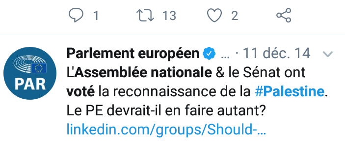 _Al_Khalil's tweet photo. @AFPSOfficiel @SylvainMaillard . Faut rappeler à Maillard et @EmmanuelMacron que @AssembleeNat et @Senat reconnaissent la Palestine.
Comment peut-on voter pour reconnaître un État et voter pour valider sa colonisation?
N'est-ce pas #PourMacron colonisation="crime contre l'humanité"?
https://t.co/dRKtboSb2r https://t.co/v6UV2v7PV1