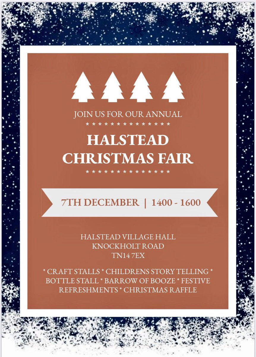 HalsteadHort's tweet photo. 2 weeks to go! #halsteadkent #christmasfair #christmasfete https://t.co/wLUbI1X6Qn