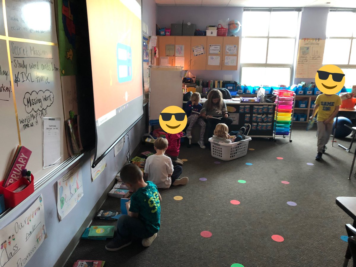 KWiseTeaches's tweet photo. When your book order from your grant $ arrives, you just HAVE to have a reading party! So much coziness + joy I’m unpacking and sharing the gift of great books together. I’m so grateful to be able to provide this for my kiddos thanks to DKG’s grant! ❤️👏 https://t.co/exM4UDYAOT