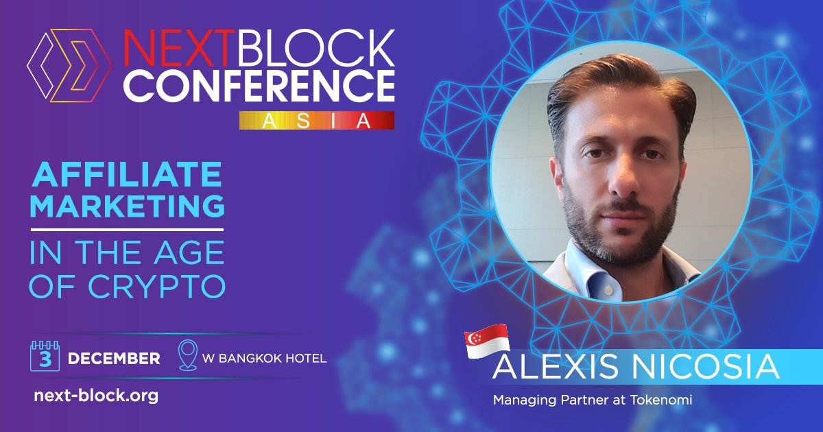 🚀We are happy to announce our speaker Alexis V. Nicosia, managing partner at Tokenomi, an Investing and Advising firm with focus on helping seed projects spring into the vast digital asset and crypto space.!🚀
NEXT-BLOCK.ORG