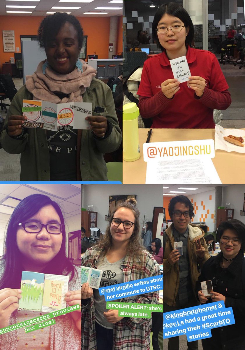 ScarboroStudies's tweet photo. 📢🎉Come hear these zinesters share their stories about Scarborough which they’ve displayed through their zines !!ONLY A FEW TICKETS LEFT!!! SIGN UP NOW: https://t.co/ByjoYVJinE🔈🔈🎉 TUESDAY NOV 26 6-8:30 PM IN UTSC REX’S DEN!! 🍟🍕🎉📢 https://t.co/wFokcbQbbw