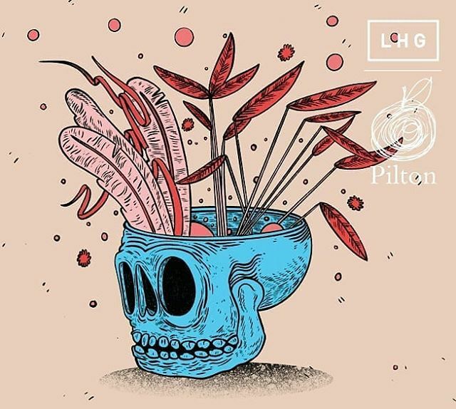 FaddyBoombah's tweet photo. 💀🍏💀🍏 New label design from @yeo_design for @lefthandedgiantbrewing x @piltoncider Skeleton Key IPA with Quince. "This one kind of stumped me for a little bit. I try to steer away from Skeletons and Skulls at LHG to avoid comparison or confusion with … https://t.co/rABiSiDhyI https://t.co/RA5tZeBm0B
