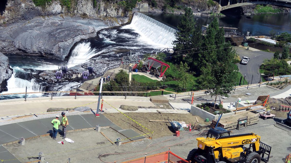 SpokaneCity's tweet photo. #ALookBack Oct. 2019: The last of two dozen underground Combined Sewer Overflow tanks was celebrated. The system cost about $180M and has storage capacity for about 16M gallons of combined wastewater. See more from the past 8 years https://t.co/h3sd2hgPU2 #OneSpokanePlan https://t.co/YovU7RDUvG