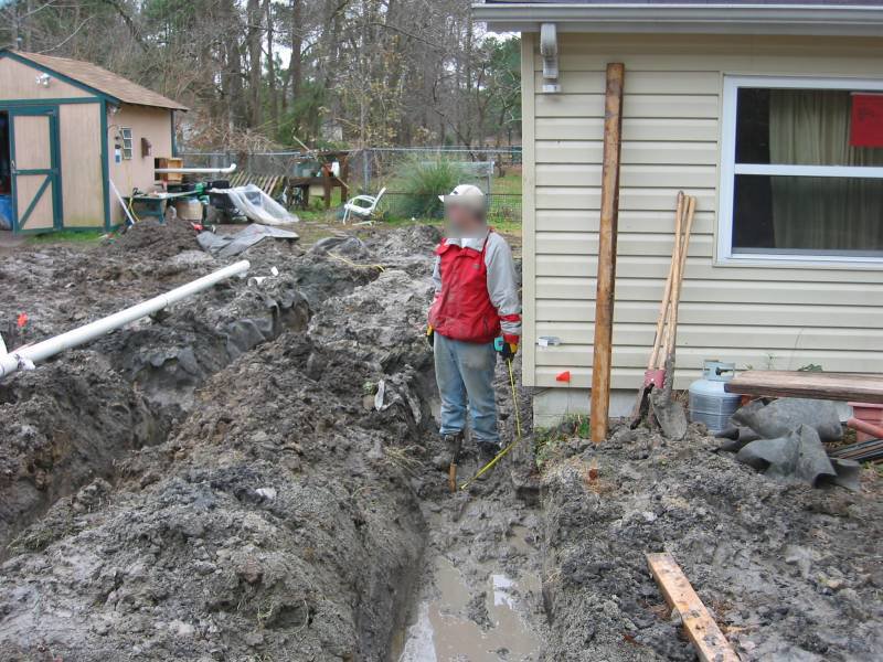 Grover looked upon a swamp and dug one of his many shovels into the mud to begin his greatest work. He also stuck a toot pipe out of the shed for some reason.