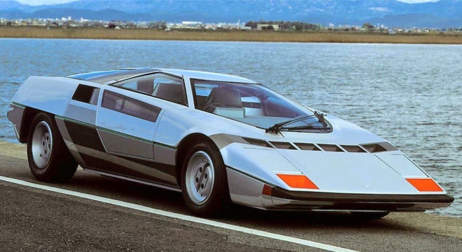 More concept cars of the 1970s-80s echoing the Cybertruck& #39;s angularity, all influenced by science fiction moods and designs from the era.