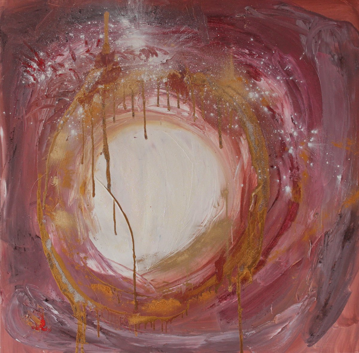 bridget_mccart's tweet photo. Moon Magic. Oil on canvas. 100 by 100cm https://t.co/67Qlvk8DfJ