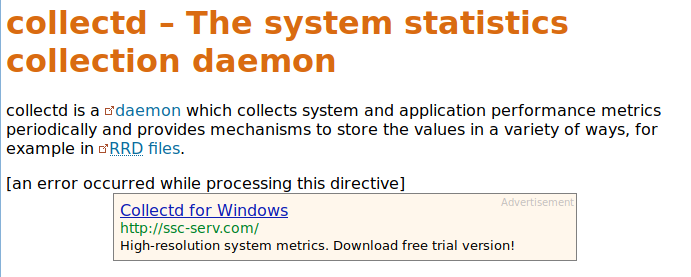 collectd with adsense