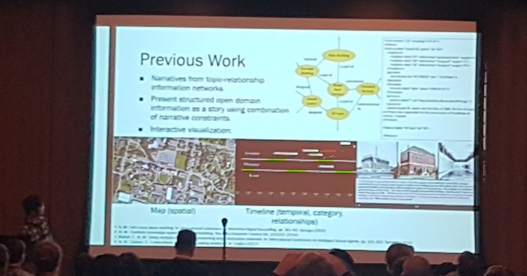 jessicarivil's tweet photo. Zev Battad presenting Facilitating Information Exploration of Archival Library Materials through Multi-modal Storytelling #icids19 https://t.co/TaHxaqzqmc