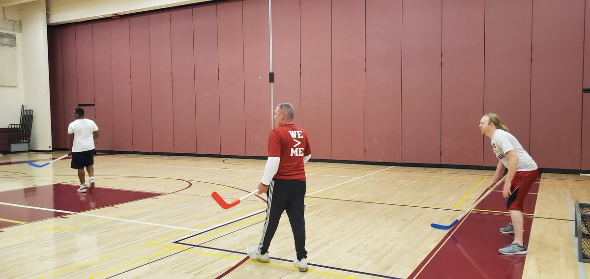 Our great week ended with our Annual Rangers Football Floor Hockey Tournament and some good conditioning drill. Championship won by Coach T's team undefeated! Last Friday practice for 2019. #getbettereveryday #rangerpride #finish <a href="/WestboroRangers/">WHS Rangers</a>