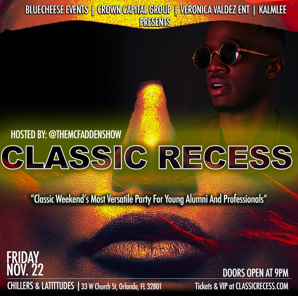 TheMcFaddenShow's tweet photo. The Official Classic Friday Event
Latitudes Rooftop will be CRAZY! π₯
Music By @DJigg_ @BigDawgDreDay
Hosted ByΒ Β @TheMcFaddenShow @_HotBoyDave @MrMBKPrez @KalmLee_
For Tickets Visit: https://t.co/qTlmUXVv03
21+ Event #ClassicRecess https://t.co/EmGwVAphcx