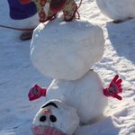 雪玉を2つ重ねるだけが雪だるまじゃない!？予想の上を行く雪だるまが面白い!