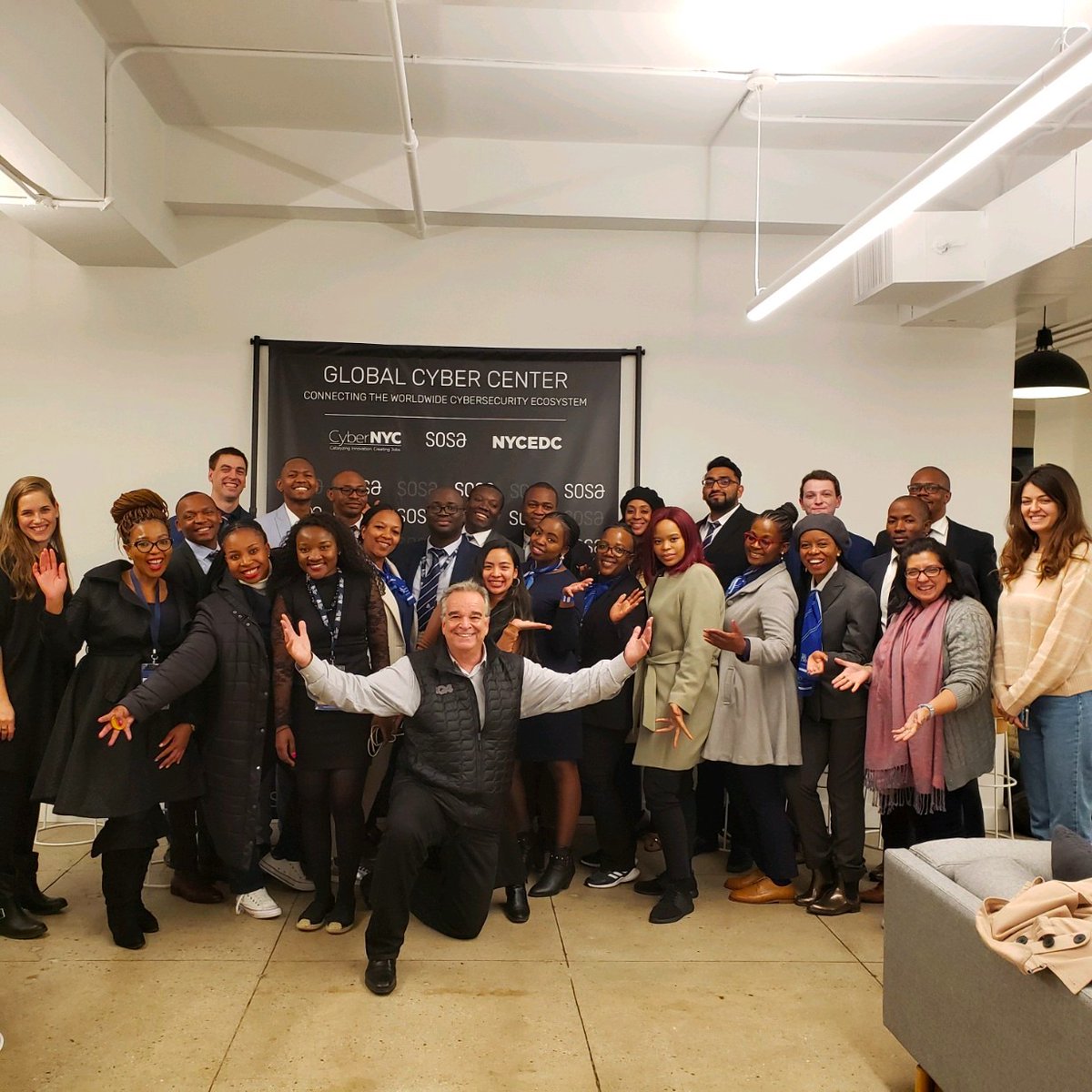 iQ4Cyber's tweet photo. Visiting #MBA students from South Africa’s WITS University listen to @iQ4 alumni who discuss their experience with iQ4’s innovative #cyber programs. #workforceofthefuture #cybersecurity https://t.co/CYQDAZLWQx