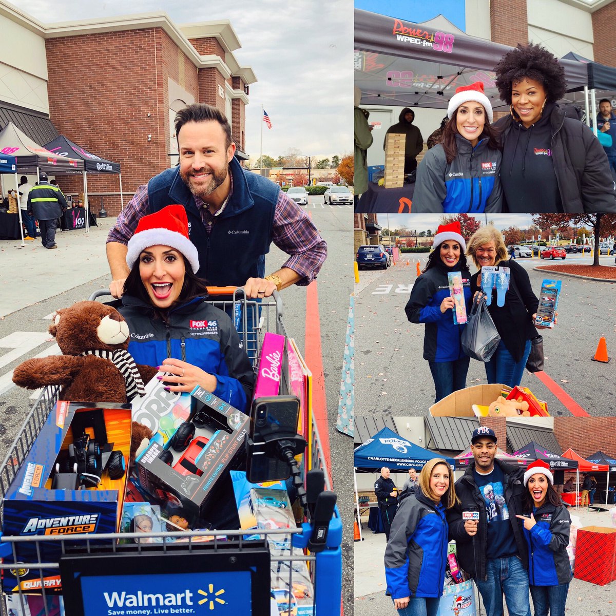 RochelleReports's tweet photo. RIGHT NOW: We’re out collecting toys for the @CMPD Explorers Christmas Project! Come see us at @Walmart in University City &amp; bring a new, unwrapped gift for a child. Thank you for your generosity! 🙌🎁

@FOX46News @Power98FM @jasonfox46 @fox46amanda @HeyMsJessica #cmpdtoydrive https://t.co/oeuG109naH
