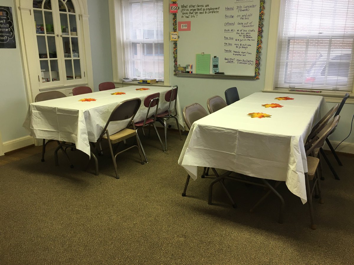 The students set up tables/moved furniture, completed their chores list at the house and then went grocery shopping! Lots of cooking skills we have been practicing will put to use when they make the first ever Thanksgiving meal at the NSP on Monday!! <a href="/ManheimCentral/">Manheim Central SD</a>