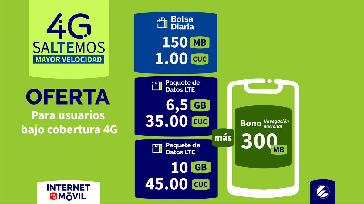 MayraArevich's tweet photo. Lanzamos nuevas ofertas sobre los datos móviles. Bolsa Diaria de Internet por 24 hrs y dos Paquetes LTE para altos consumidores, que nos permitirá evaluar las condiciones de la red celular y poner en marcha nuevos paquetes de datos próximamente. Continúa... 👇 https://t.co/kh5jPTrUCf