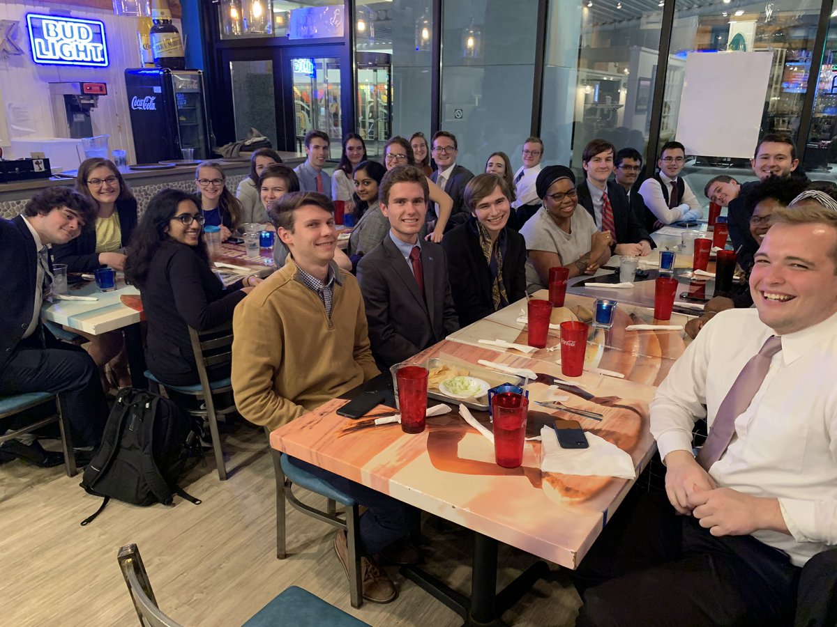 GTMUN's tweet photo. A well-deserves dinner break for our hard-working delegates! https://t.co/kQi8XdVrfW