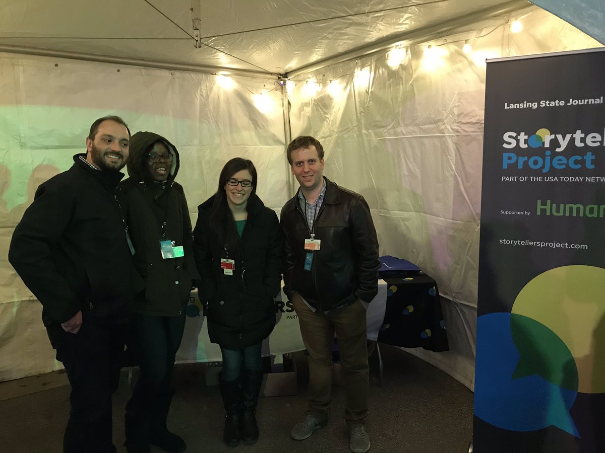 craigalyons's tweet photo. Out with @MeganBanta_1, @KrissyObeng and @NateAtkins_ representing @LSJNews at Silver Bells in the City. #LSJmeets. https://t.co/xhcN1Z8E1I
