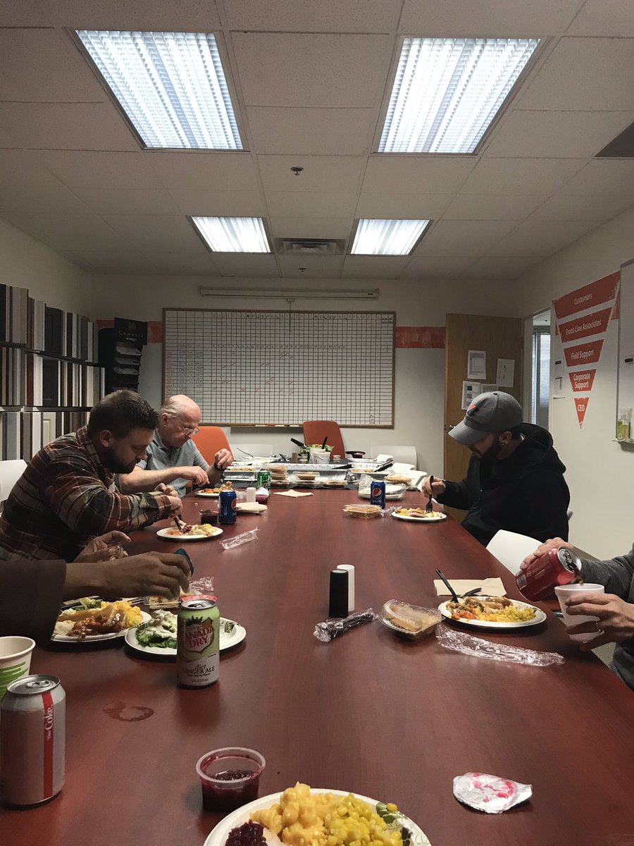 Work family is family too!!! Giving thanks for the people we see everyday! #ThankYouTeam #HomeDepot #EatingTime