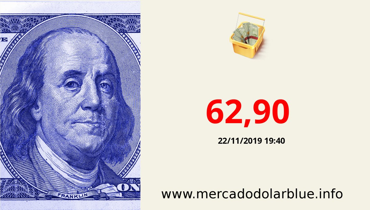 #Blue #DolarParalelo #Argentina 
#DolarOficial: 62,90 #DolarBlue: 68,50 #EuroBlue: 75,75 #DolarEuro: 1,1058
play.google.com/store/apps/det…