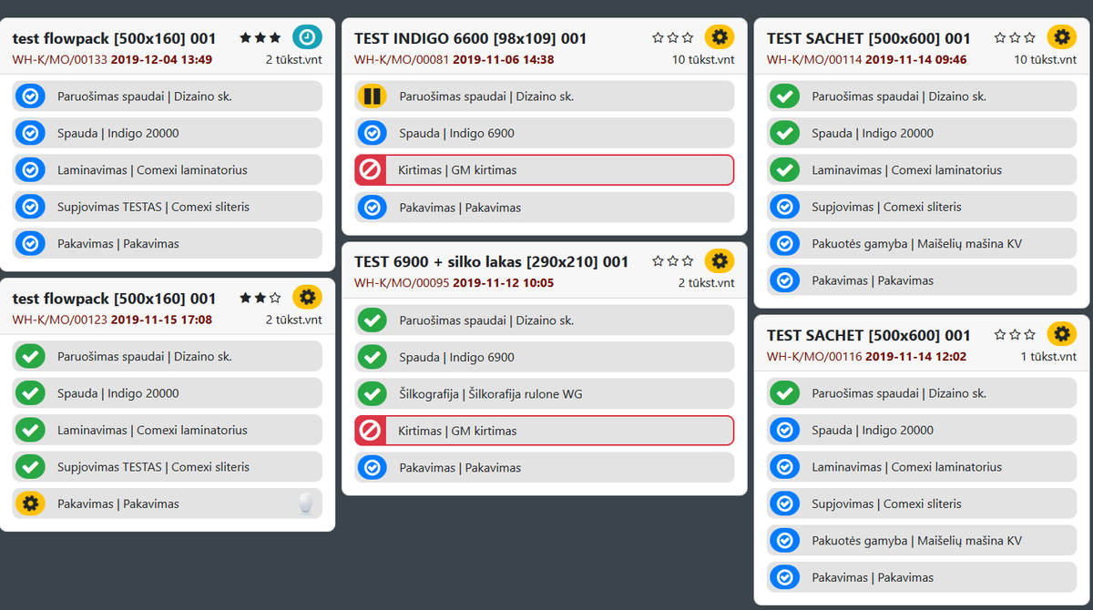 GailiusK's tweet photo. We have created an #Odoo orders production execution mapping module that works in real time.  From now on, our clients will be even more interactive. This module allows you to track the production process on an online screen at the workshop, or simply via your phone, tablet... https://t.co/FgUthnJ9oY