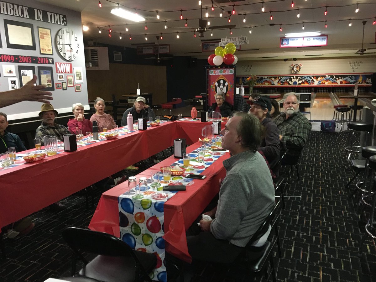 Code3Bowling's tweet photo. Delores Bullmer celebrating her 90th birthday at CODE3 BOWLING with a beer tasting from Wooden Hills Brewing Company out of Edina MN. Great beer and they have a beer called CODE3!! Good stuff !! https://t.co/w9Oul8isXX