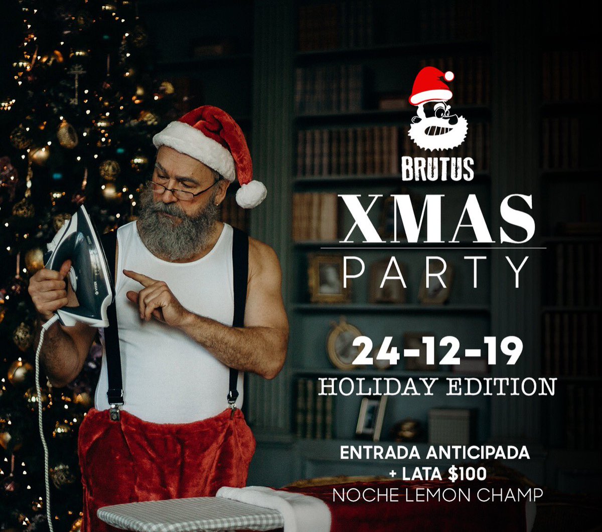 BrutusBar1's tweet photo. Comienza la cuenta regresiva para pasar una navidad al estilo Brutus!💣
Llamando al #TeamBrutus🙌
Anticipadas $100 + birra de regalo, comunícate con nuestros publicas para adquirir la tuya! https://t.co/B6InkAmg8a