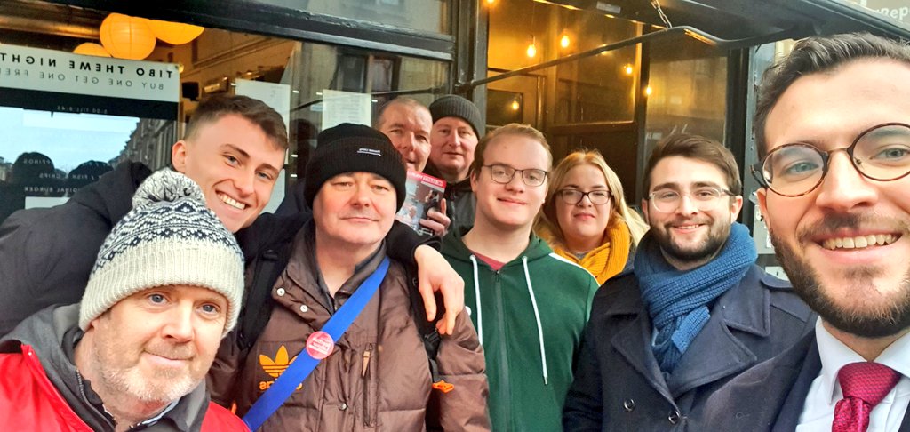 PaulJSweeney's tweet photo. Members and supporters out canvassing in the Dennistoun Drives today.
Not a scientific sample of course, but it was striking how many residents we spoke to over the day who voted for other parties in 2017, now voting for Labour and to re-elect their MP. #VoteLabour #VoteSweeney https://t.co/0P1732iZMn