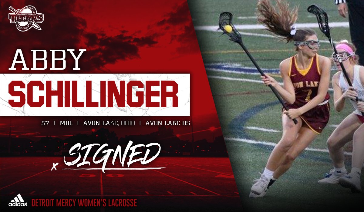 Signed! ✍️

From Avon Lake, Ohio and Avon Lake HS, please join us in welcoming Abby Schillinger to the Titan women's lacrosse family! 🙌

#NSD19 | #DetroitsCollegeTeam⚔️