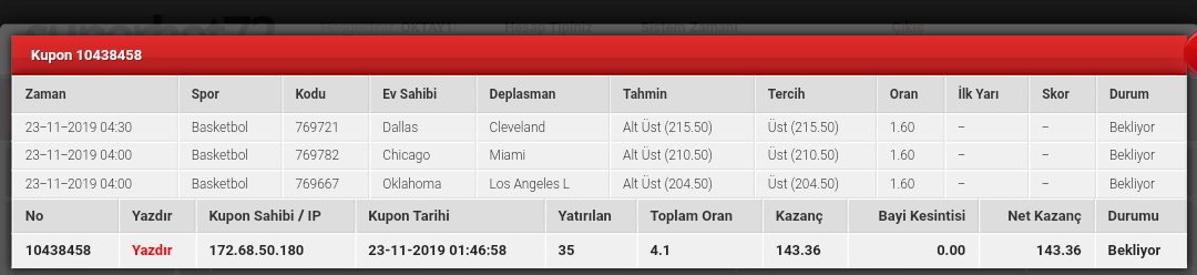 🎁🎁 #NBA 1. ÖDÜLLÜ KUPONU🏀🏀🎁🎁
RT-FAV ATAN 1 KİŞİYE 20 TL PAPARA 🎁💸