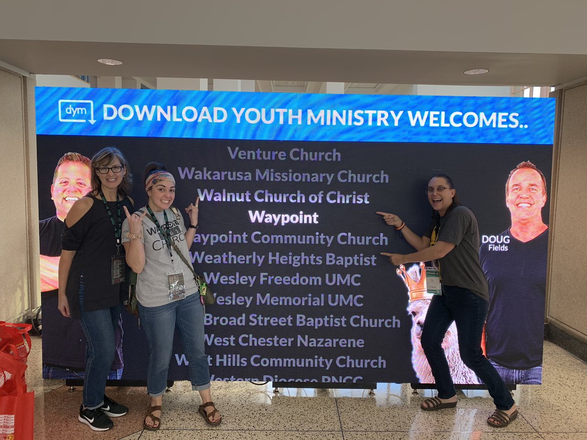 waypointcove's tweet photo. We are so excited to have a team here at Youth Specialties! @yth_specialties #nywc19 https://t.co/6DtKIB3nlZ