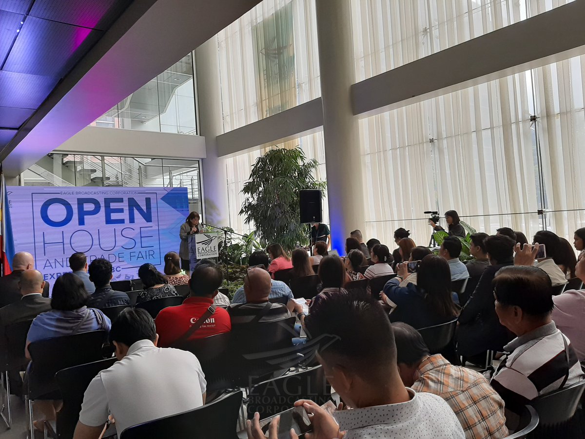 eaglebroadcast's tweet photo. Scenes at the ongoing event at Eagle Broadcasting Corporation, "Experience EBC: Open House and Trade Fair" today, Saturday, Nov. 23, 2019. #EBCOpenHouse https://t.co/dyoo7GkVaW